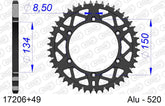 Corona AFAM 17206+49 in all. passo 520 KAWASAKI KX 125 2000  -2002